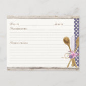 Rustieke lepels Keuken Recept Kaarten (Voorkant)