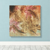 Rustieke Libelle Droom Canvas Afdruk (Insitu (Houten vloer))