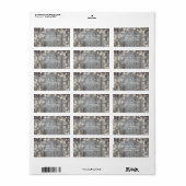 Rustieke Licht Hout Retourlabel Etiket (Full Sheet)