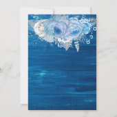 Rustieke Lichten Bloem Quinceañera Uitnodiging (Achterkant)