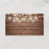 Rustieke Lichten Foliage Wedding Shower Gift Regis Informatiekaartje (Achterkant)