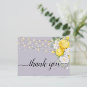 Rustieke lichten Geel Bloemendank je Briefkaart (Staand voorkant)
