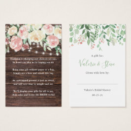 Rustieke Lichten Geen Wrap Douche display cadeau l Visitekaartje