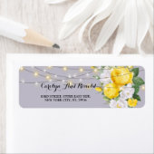 Rustieke lichten Gele Bloemen Label (Insitu)