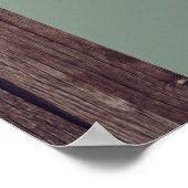 Rustieke lichten & hout foto salie bruidsdouche II Poster (Hoek)