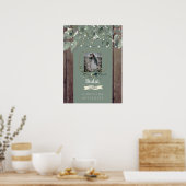 Rustieke lichten & hout foto salie bruiloft  III Poster (Keuken)