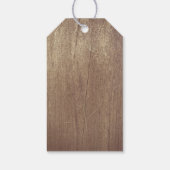 Rustieke Lichten Mason Jar Lace Wood Cadeaulabel (Achterkant)