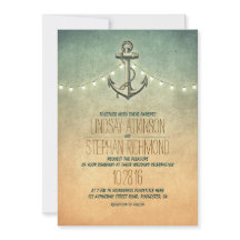 Rustieke lichten nautische anker bruiloft