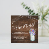 Rustieke lichten om te hebben & om wilde bloemen i kaart (Staand voorkant)