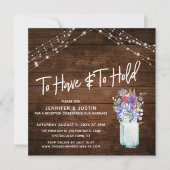 Rustieke lichten om te hebben & om wilde bloemen i kaart (Voorkant)