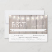 Rustieke Lichten - RSVP Menu Kaart (Voorkant)