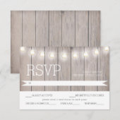Rustieke Lichten - RSVP Menu Kaart (Voorkant / Achterkant)