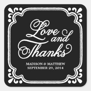 Rustieke Liefde & Bedankt   Etiketten huwelijksgun