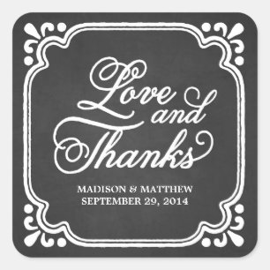 Rustieke Liefde & Bedankt   Etiketten huwelijksgun