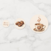 Rustieke Liefde Bruist Bruiloft Bridal Shower Confetti (Achterkanten)