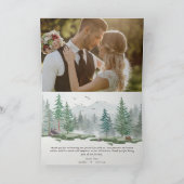 Rustieke Liefde en Bedankt Waterverf Forest Mounta (Binnen)