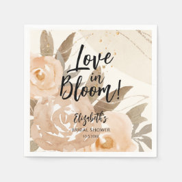 Rustieke liefde in Bloom Peach Floral Servet
