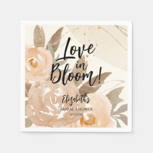 Rustieke liefde in Bloom Peach Floral Servet