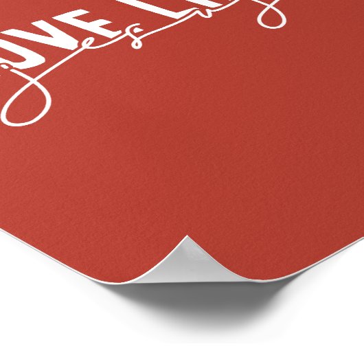 Rustieke liefde zoals Jezus Christelijk Poster (Hoek)