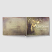 Rustieke Liefdesboom en Mason Jar Lights Bruiloft Gastenboek (Volledig)