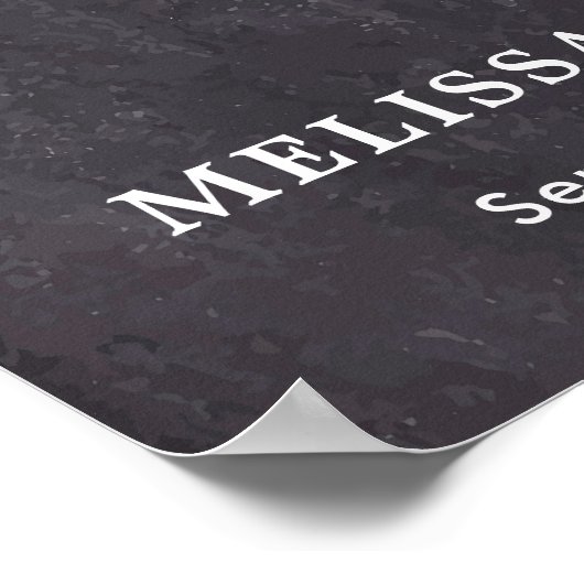 Rustieke Liefdevolle Herinnering Bloemige Madelief Poster (Hoek)