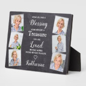 Rustieke Liefdevolle Herinnering Gepersonaliseerde Fotoplaat (Zijkant)