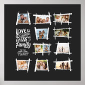 Rustieke Lijsten Wit/Blk Liefde Is Familie ID1015 Poster (Voorkant)