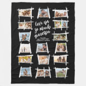 Rustieke Lijsten Wit/Blk Liefde Ya Opa ID1015 Fleece Deken (Voorkant)