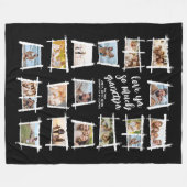 Rustieke Lijsten Wit/Blk Liefde Ya Opa ID1015 Fleece Deken (Voorkant (Horizontaal))