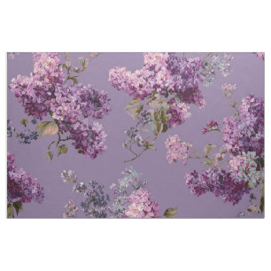 Rustieke lila botanische bloemrijke vintage boho b stof
