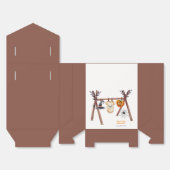 Rustieke Little Boo Halloween Kleding Baby shower Bedankdoosjes (Ongevouwen)