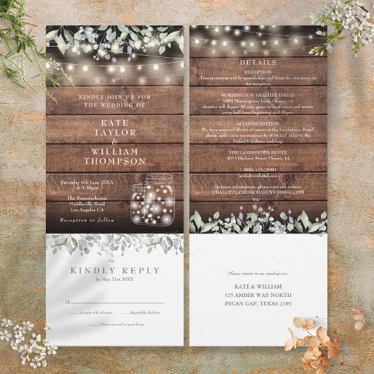 Rustieke Lofwerk Metselwerkpotten All-in-One Trouw Kaart