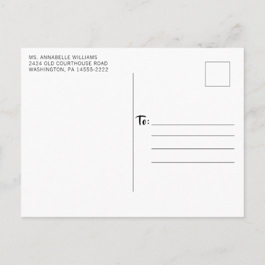 Rustieke Log Cabin String Lights Kerstfeest Uitnodiging Briefkaart (Achterkant)