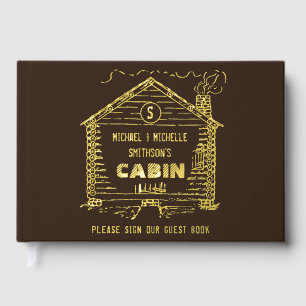 Rustieke Log Cabin Vakantiehuis Verhuur goudfoli Gastenboek