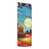 Rustieke Log Truck Snelheidsondergang Thermosbeker (Geroteerd rechts)