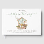Rustieke lokaal geteelde boeren markt Baby shower Gastenboek (Voorkant)