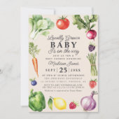 Rustieke lokaal geteelde boeren markt Baby shower Kaart (Voorkant)