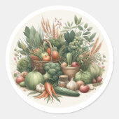 Rustieke lokaal geteelde boeren markt Baby shower Ronde Sticker (Voorkant)