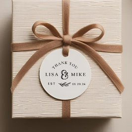 Rustieke Loof Huwelijk Dank Je Bedankjes Labels