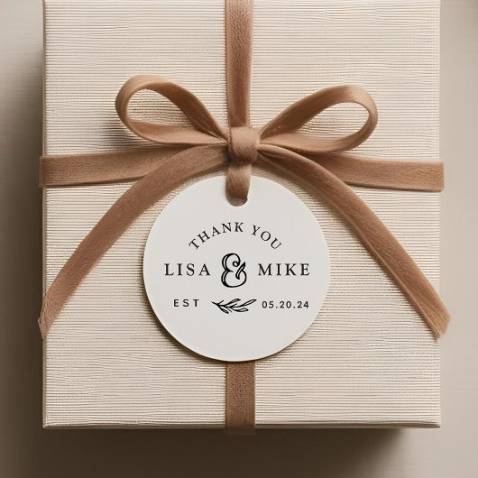 Rustieke Loof Huwelijk Dank Je Bedankjes Labels