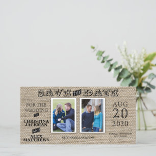 Rustieke  Look Save The Date 2 Foto