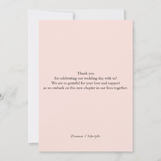 Rustieke Lotus Bloemen Waterverf Kunst Bedankkaart (Achterkant)