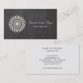 Rustieke Lotus Mandala Yoga Visitekaartje (Voorkant / Achterkant)
