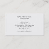 Rustieke Lotus Mandala Yoga Visitekaartje (Achterkant)