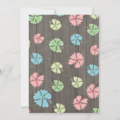 Rustieke Luau Tropical Beach uitnodigingen (Achterkant)