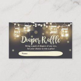 Rustieke Luier Raffle Kaart verlichting potten Ele