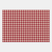Rustieke Lumberjack Plaid Vakantie Inpakpapier Vel (Voorkant)