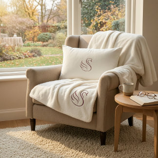 Rustieke luxe minimalistische zwanen middelgrote s sherpa deken