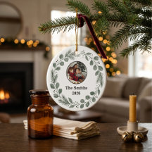 Rustieke luxe saliegroene familiefoto met Kerst