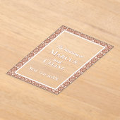 Rustieke Luxe Terracotta Tegel Verbrand Sinaasappe Acryl Uitnodigingen (Laagn)